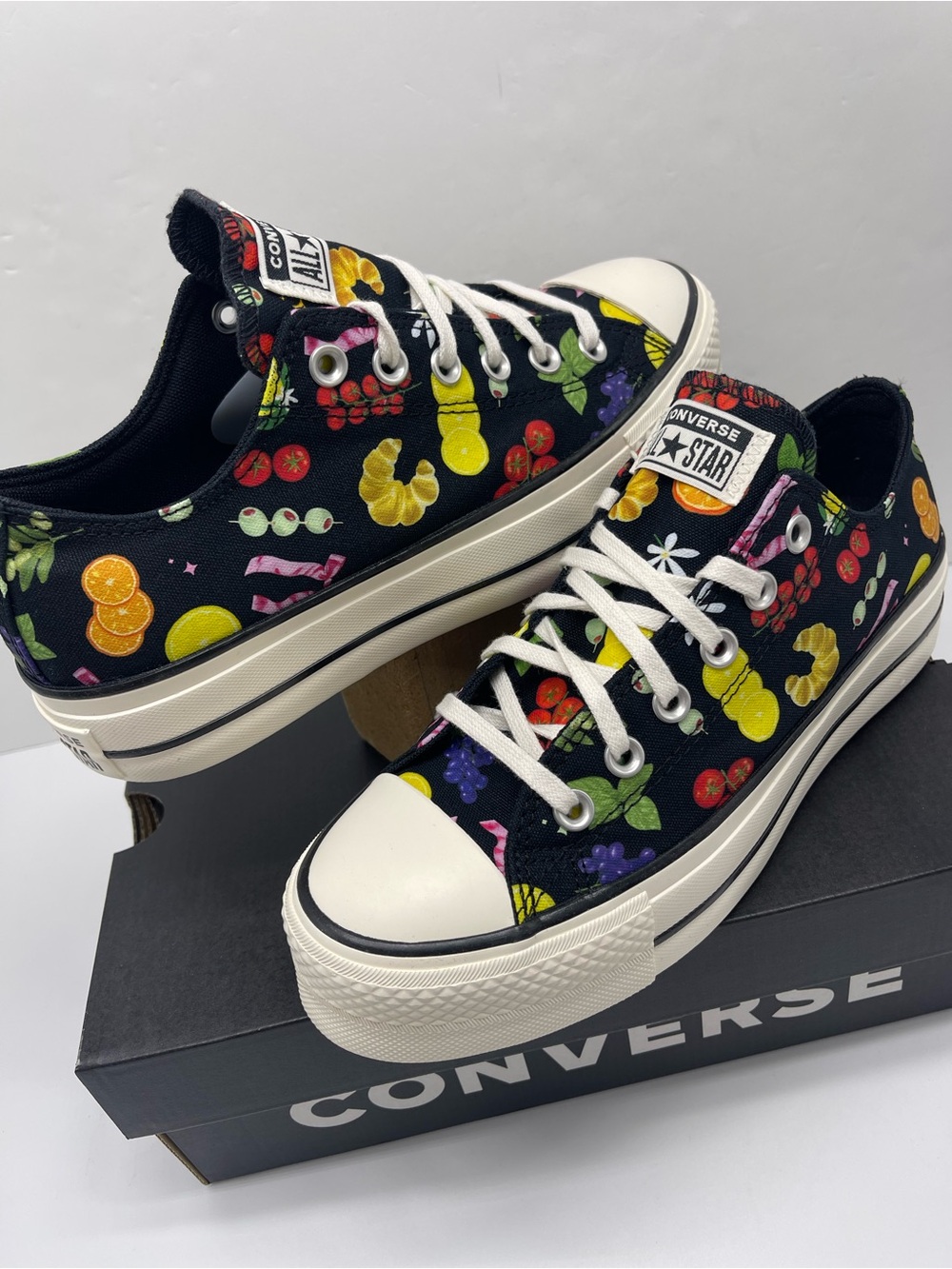Converse A16112C CTAS LIFT OX BLACK/EGRET/BLACK Platform Sneakers - Picture 9 of 16